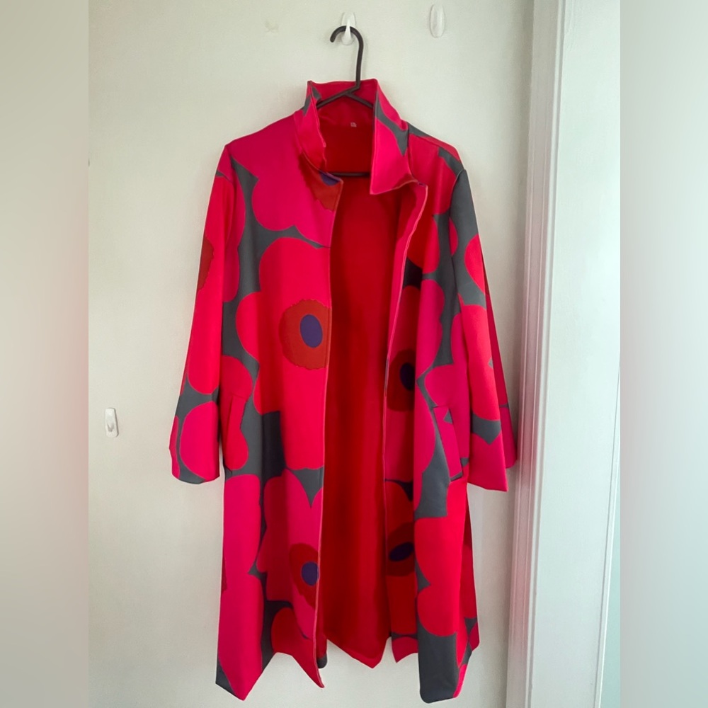 Amazon Pink and Red Long Jacket